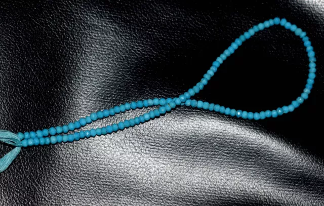 Natürlich Türkis Edelstein 0.3m Lose Strand 4 MM Rondell Facettierte Perlen