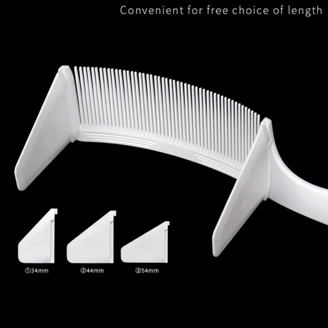 1PC Curved Clipper Comb Men's Barber Stylist Flat Top Brush Cutting Comb