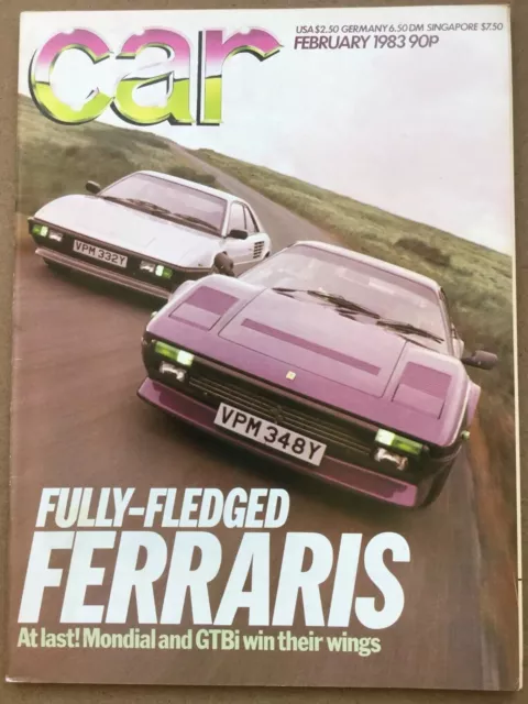 Car Magazine - February 1983 - Ferrari GTB & Mondial, MG Metro Turbo