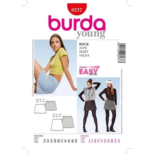 Patron De Couture Burda 'Créations' Pantalon/Pantacourt Pop Art - Tailles 34 à 46 - Neuf
