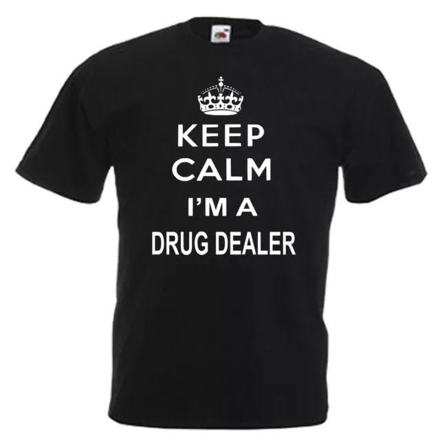 Keep Calm Drug Dealer Festival Adults Mens T Shirt 12 Colours Size S - 3XL