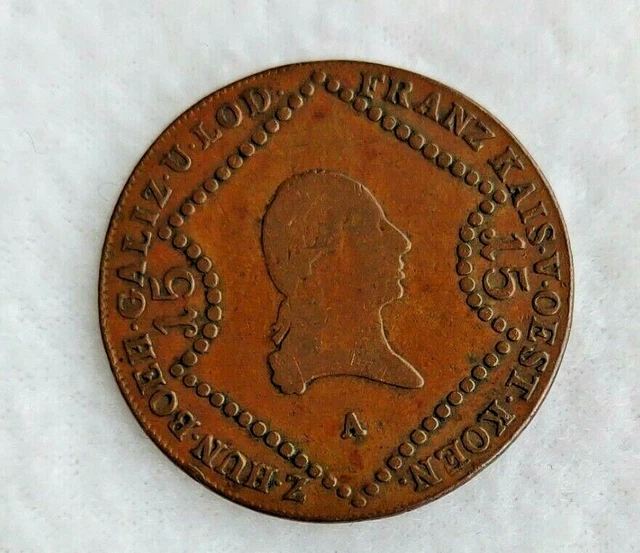 1807 A Savoca Coins Habsburg 15 Kreuzer Franz II Austria  (24)