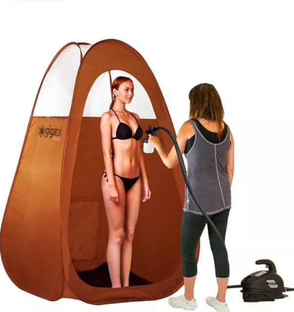Pop Up 210D Oxford Spray Tanning Tent Portable Airbrush Change Room Tan  Booth