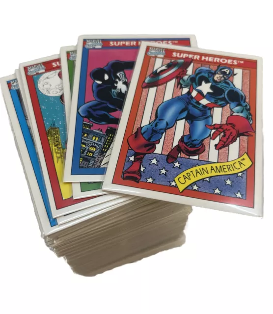 1990 Impel Marvel Universe Series 1 Trading Cards COMPLETE BASE SET, #1-162