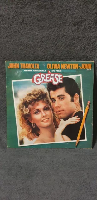 Grease John Travolta Olivia Newton-John 2Lp 33T Vinyle Ex Cover Ex Original 1978