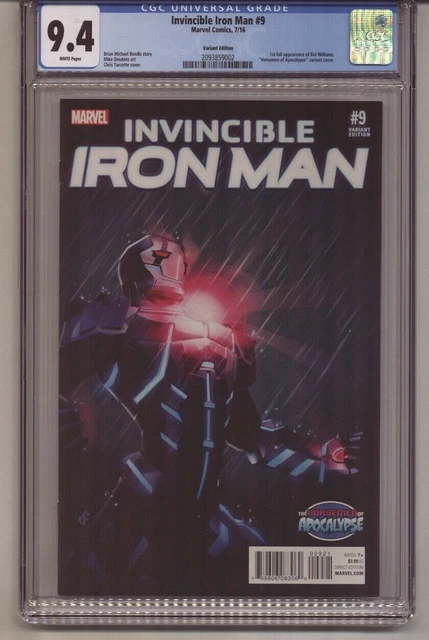 INVINCIBLE IRON MAN #9 CGC 9.4 HORSEMEN OF APOCALYPSE VARIANT 1st RIRI WILLIAMS