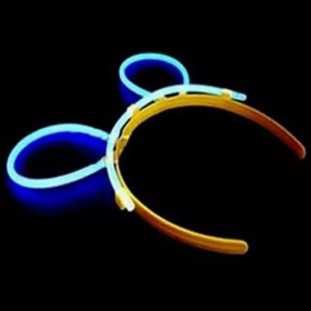 50x MultiColor glow sticks Easter Bunny Ear Ears Headbands Light Glow In TheDark 3