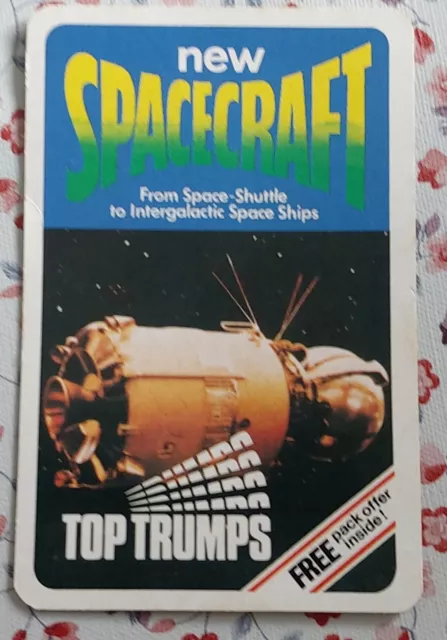 VINTAGE 70s NEW SPACECRAFT TOP TRUMPS (32)