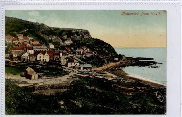 (Gc8033) RUNSWICK BAY from South, WHITBY, Yorkshire 1907