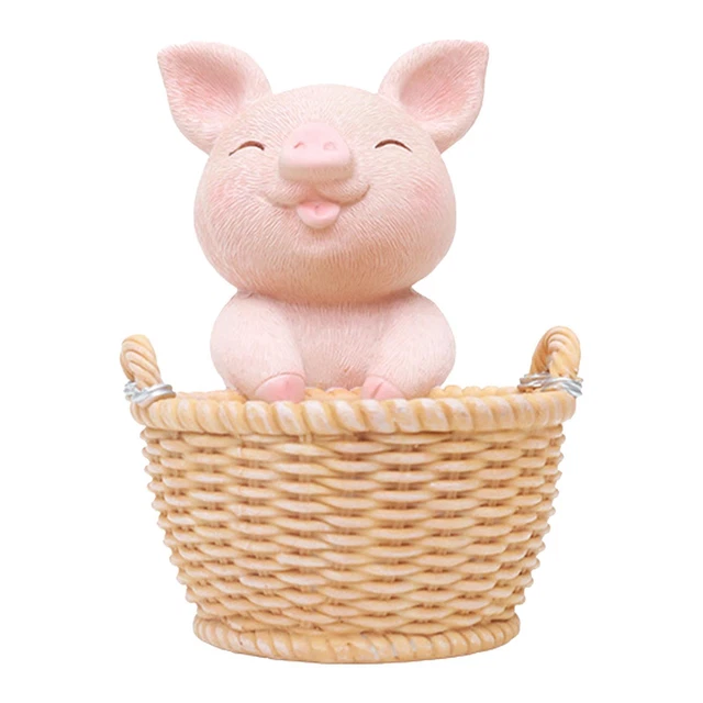 Cochon gourmand  - Pot de fleur drainé main image 0