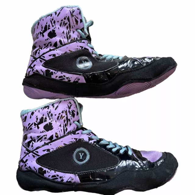 Yes ! Athletics Wrestling Shoes Womens 8.5 Blue Purple MMA Boxing W202016