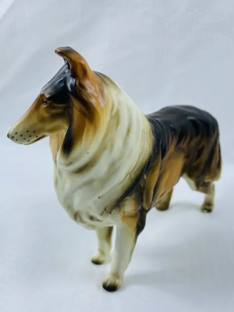 Lefton Exclusives Japan Collie Figurine H7328 Detailed Sheltie 5" Tall, sm. chip 3