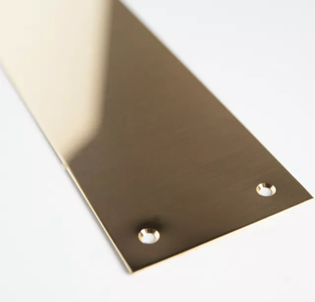 Door Metal Push Finger Kick Plates Stainless Steel, Brass, Aluminium, Polished