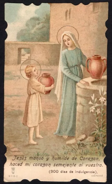 santino antico de la Santa Lega Eucaristica image pieuse holy card estampa