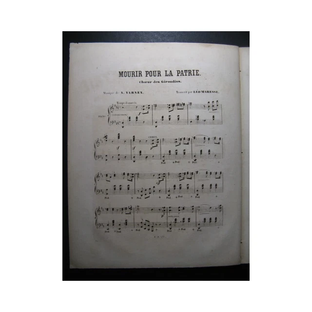 MARESSE Léo Mourir pour la Patrie Piano XIXe 3