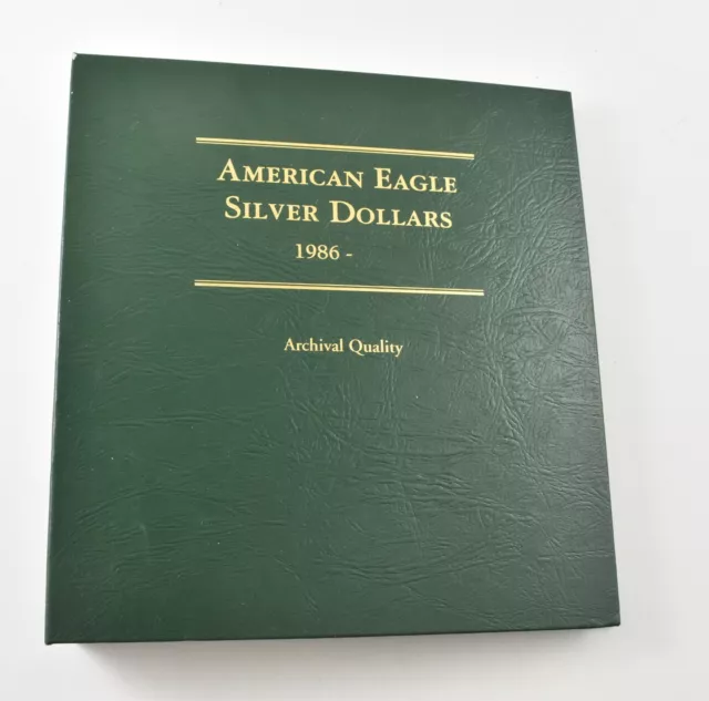 Used Littleton 1986-2012 American Silver Eagles Empty Coin Album Book - 17 *482