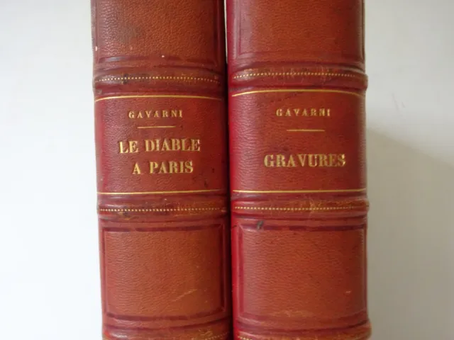 [GAVARNI, GRANDVILLE]. Le Diable à Paris. Parties I-IV. Hetzel 1868-69 2
