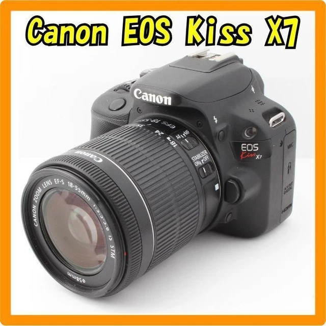 CANON EOS KISS X7 DSLR Camera 18-55mm Wi-Fi Lightweight