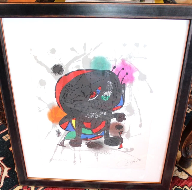 Joan Miro Hand Signed Original Lithograph III Limited Edition 1977 Rare Joan Miro Hand Signed Original Lithograph III Limited Edition 1977 Rare