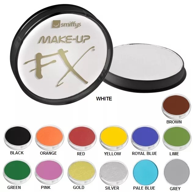 Fancy Dress Face Paint Make Up 15 Colours 16g Pot by Smiffys FX