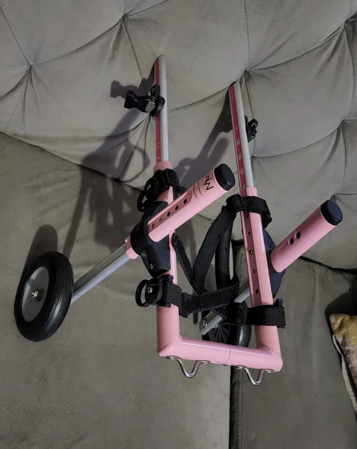 Walkin' Wheels Dog Wheelchair - Pink, Small (10-20 lbs), never used