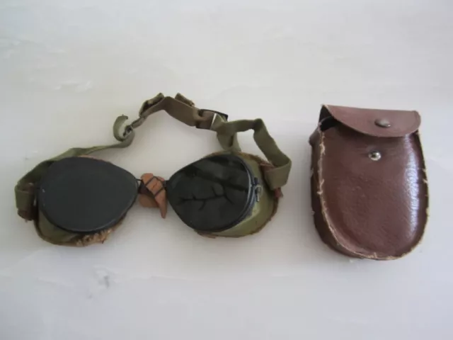 U.s. G.i. Wwii 10Th Division Mountain Ski Goggles U.s. G.i. Wwii 10Th Division Mountain Ski Goggles