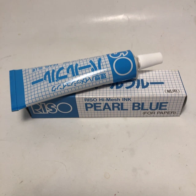 Caja abierta de tinta de malla alta de arroz azul perla para papel Japón