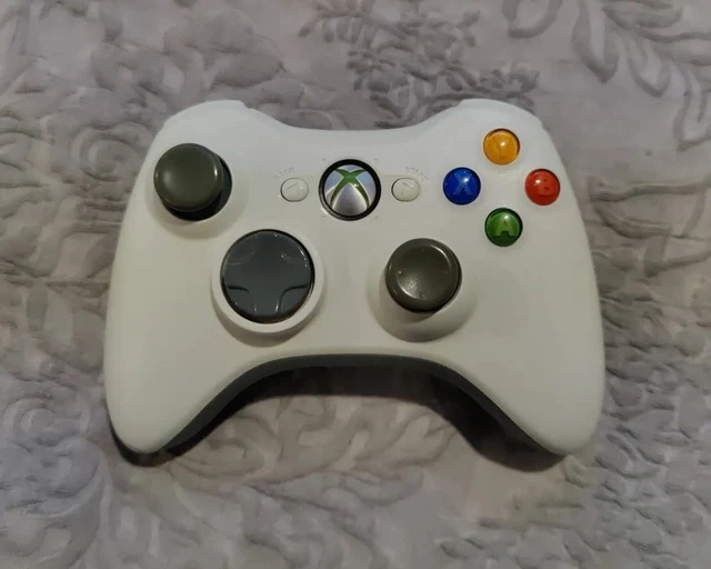 OFFICIAL MICROSOFT XBOX 360 White Wireless Controller OEM (Model 1403