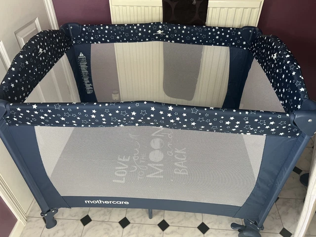 Mothercare travel cot online size