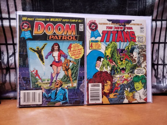 BEST OF DC BLUE RIBBON DIGEST # 18  19,  1981) New Teen Titans, Neal Adams FN+