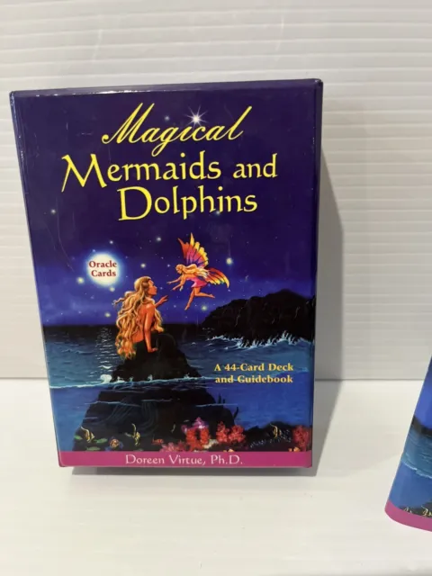 Magical Mermaids and Dolphins Oracle Cards Doreen Virtue 44 Card Deck  Guidebook