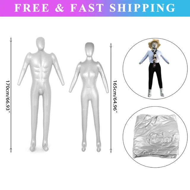 Human Inflatable Full Body INFLATABLE FULL BODY Dummy Torso Manikin Male Female Clothing Display ...