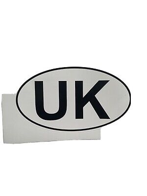 2X UK OVAL Car Van Lorry STICKER - Vinyl Self Adhesive UK stickers