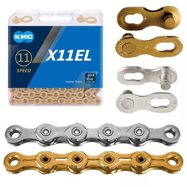 KMC 11 Speed X11-EL Chain for Shimano/SRAM Stretch-Proof Links Bike Universal 3