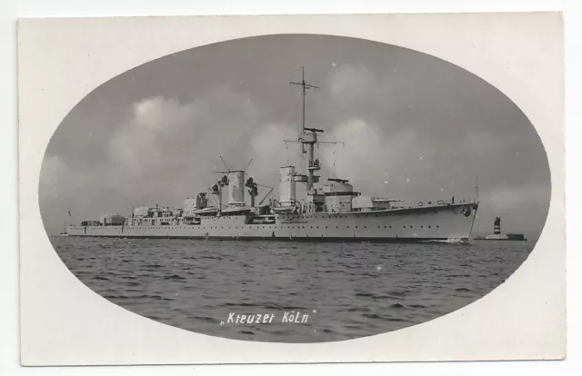 KÖLN Königsberg class Light Cruiser Reichsmarine / Kriegsmarine RP PC 8