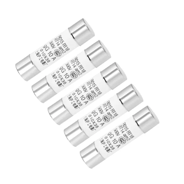 Fusibles cartouche 10A DC 500V 10x38mm Alarme voiture Amplifier céramique 5Pcs