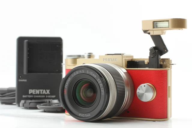 Rare Color!!  [Near MINT] Pentax Q-S1 12.4MP Digital SLR Camera w/02 Lens JAPAN