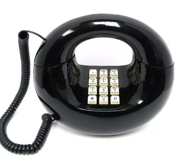 Black Western Electric Sculptura TouchTone Desk Telephone - Full Restoration