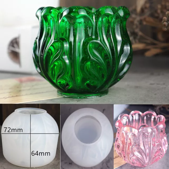 Silikon Teelicht Kerzenhalter Tasse Form Harz Guss Aschenbecher Epoxid Werkzeug