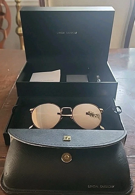 Linda Farrow Sunglasses Gold FOR SALE! - PicClick UK display picture 1