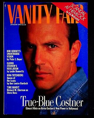 Vanity Fair Magazine January 1992 Complete Kevin Costner Gloria Steinem