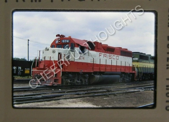 Original '72 Kodachrome Slide SLSF Frisco 674 GP38-2 Birmingham, AL     27V64