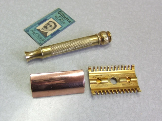 Vintage 1930'S Gillette Goodwill DE Safety Razor 7