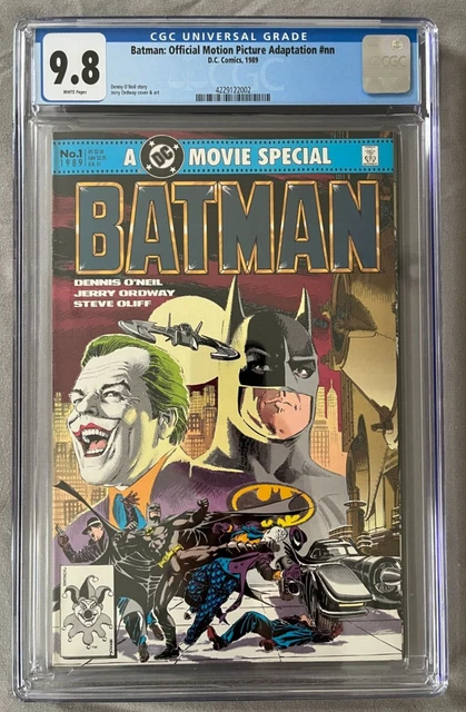Batman Official Motion Picture Adaptation Cgc 9.8 (1989) Movie Special Dc Comics