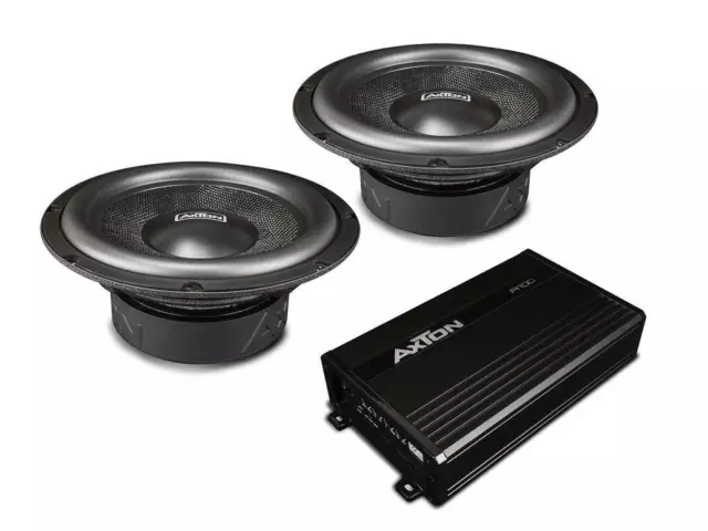 Axton Paket 6 - A1250 1 Canal Mono Class-D Amplificateur + 2 X ATW20 20 CM / 8″