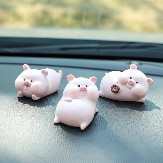 1 Paire De Cornes De Cochon En Vinyle Pour Voiture - Déco Pour Tableau De Bord Ou Aérateur - Taille : 10.6x6.7 Cm - Accessoire Humoristique - 9