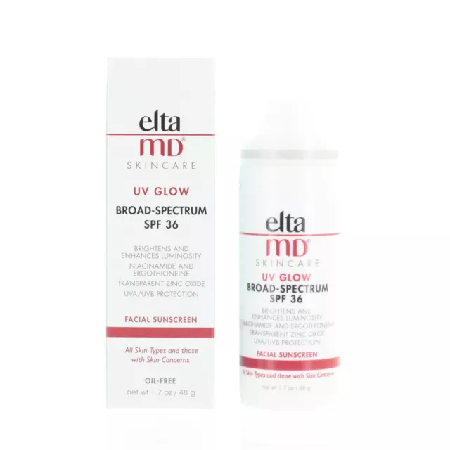 Elta MD UV Glow Broad Spectrum SPF36 48g 1.7oz EXP 06/24 NEW FAST SHIP