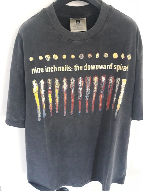 Vtg Nine inch nails spiral shirt winterland size L 90s NIN soundgarden Pearl jam
