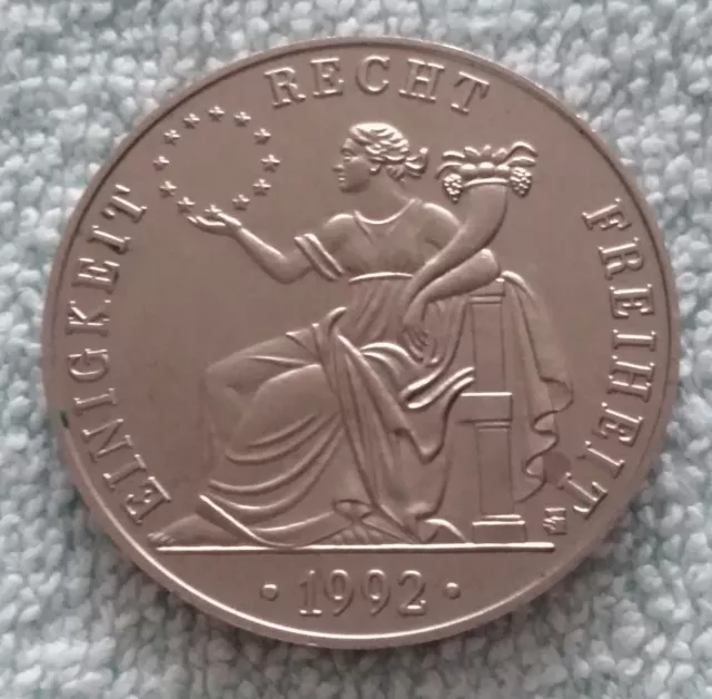 Medaille ECU Deutschland Europa Einigkeit-Recht-Freiheit 1992