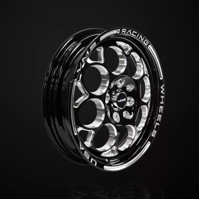 VMS Racing Front or Rear Black Modulo Drag Wheel 15x3.5 | 4x100 & 4x114.3 +10 ET
